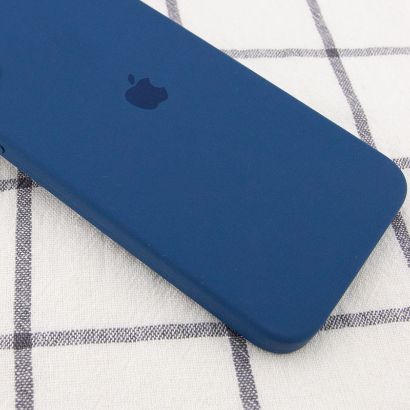 Silicone Case Square Full Camera Protective (AA) для iPhone 11 (Navy Blue)-1